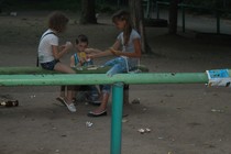 ЖСК "Орлёнок": на обломках детской площадки.