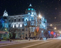 Ростовская мэрия зимой.