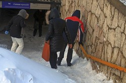 Подземные переходы в зимнем Ростове - особо опасная полоса препятствий.